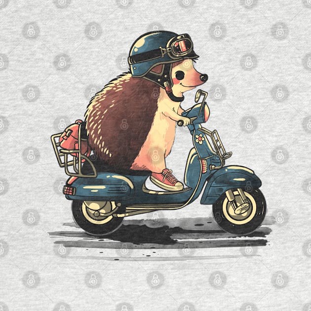 scooter hedgehog by NemiMakeit